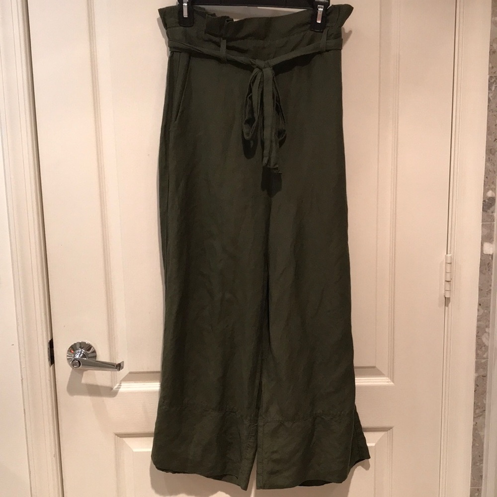 BLANK NYC linen wide leg trousers